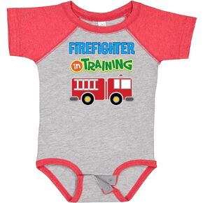 inktastic Future Firefighter Kids Fireman Baby Bodysuit