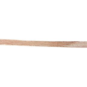 نسج Middy Braid زخارف نحاسية معدنية 3/8 بوصة (8 مم) شريط مسطح مزخرف، شريط نحاسي، شريط عسكري 5، 10 ياردات (10 ياردات 3/8 بوصة جديلة نحاسية)