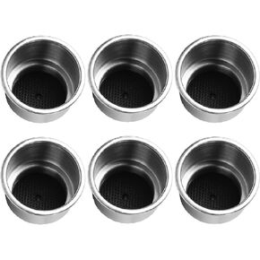 NovelBee 6 Pack of Stainless Steel Cup Drink Holder with Drain,Mounting Gasket and Internal pad for Marine Boat Rv Camper