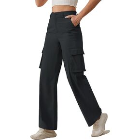 Women's Hiking Cargo Pants High Waist Work Slacks Office Business Golf Casual Travel Pants Lightweight