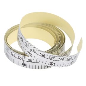 150CM Adhesive Measuring Tape, Double Scale Stick on Workbench Ruler Flexible Ruler Tailor Soft Tape Measure for Sewing Table