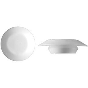 Rexka 100pcs 1/2" White Plastic Flush Type Hole Plugs 7/8" Head