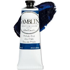 Gamblin phthalo Blue Artist's Oil Colors 37 ml, 1.25 Fl Oz (Pack of 1)