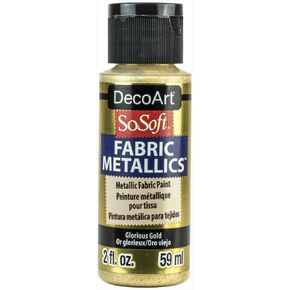 Deco Art SoSoft Fabric Acrylic Metallic Paint 2oz-Raspberry Quartz