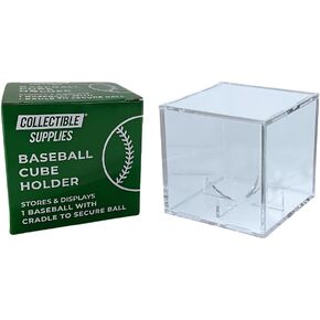 Baseball Display Case | Acrylic Baseball Cube | Clear Viewing Display Case to Protect Your Collection | Protection & Elegant Design Cube Storage (1 Cube)