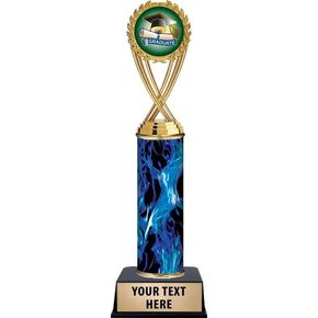 Personalized Graduation Trophy, 11" Blue Graduate Trophy Award, Customize Now Prime