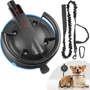 Dog Heavy Duty Suction Cup,Reusable Suction Cup with Leash Tether for Wall,Powerful Bathing Suction Cup for Large Size Dogs,High Elasticity Nylon Tether Leash for Pet Dog Cat Shower,Trimming,Grooming
