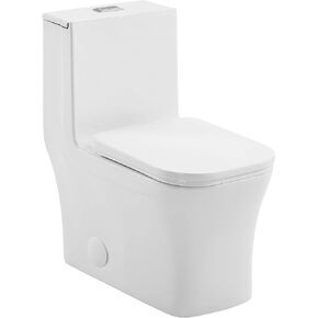 Swiss Madison Well Made Forever SM-1T106 Concorde One Piece Toilet, Glossy White
