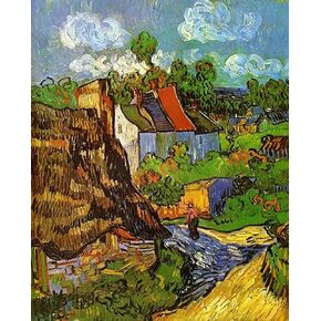 ABEUTY DIY Paint by Numbers for Adults Beginner - Van Gogh-Oise House 16x20 inches Number Painting Anti Stress Toys (No Frame)