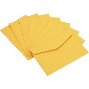 PATIKIL Mini Envelopes, 100 Pack Paper Blank Small Items Storage Business Card Holder for Greeting Note Party, Purple