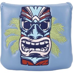 Hawaii Tiki Golf Square Mallet Putter Cover Magnetic Closure