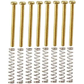 8 Pieces Metal Humbucker Double Coil Pickup Frame Ring Mounting Screws Springs suit for Electric Guitar Accessory, Gold in Kuwait