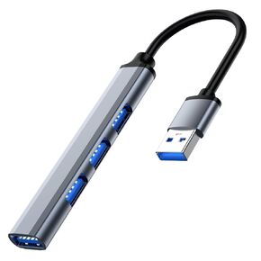 USB Hub 3.0 with 4 Ports, Aluminium USB 3.0 Hub USB Splitter Extender for for Laptop, PC, MacBook, Mac Pro, Mac Mini, iMac, Surface Pro and More