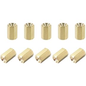 uxcell M2.5x6mm Female-Female Hex Brass PCB Motherboard Spacer Standoff for FPV Drone Quadcopter, Computer & Circuit Board 50pcs