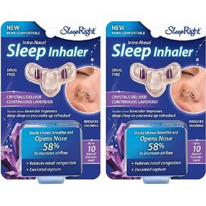 SleepRight Intra-Nasal Sleep Inhaler Nasal Congestion Reducer with Lavender (2-Pack)