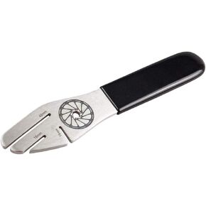Bike Disc Rotor True Alignment Wrench, Stainless Steel, Rubber, 15mm, 18mm, 42mm