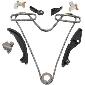 SCITOO Timing Chain Kit Compatible with for Ford F-150 Explorer Mustang Edge Transit-250 350 Taurus Flex for Lincoln MKZ MKX MKS