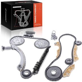 A-Premium Engine Timing Chain Kit W/Tensioner, Sprocket, Guide 94201S [DOHC 4Cyl 2.0 2.2 2.4L] Compatible with Chevy, Pontiac, Buick & Olds - Cavalier, Cobalt, HHR, Malibu, Sunfire, Regal, Sky & More