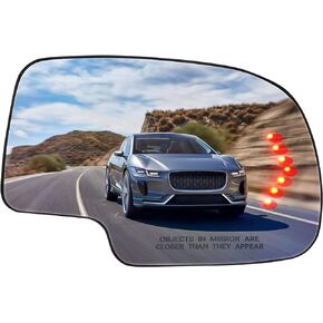 Passenger Side Mirror Glass for 2003-2006 Chevy Silverado Suburban Tahoe / 2003-2006 GMC Sierra Yukon (2007 Classic) Towing Heated Rear View Mirror Replace for 128-04034R / 56318/8894439