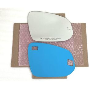 Replacement Blind Spot Mirror Glass with Full Size Adhesive for 2014-2023 Toyota Highlander Tacoma RAV4 Venza Corolla Cross Passenger Side View Right RH