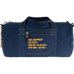 Rothco Canvas Equipment Duffle Bag – Travel & Gym Bag with Heavyweight Cotton Canvas Material – Great for Storing Gear, Clothing, and More – Navy Blue – 19 Inches