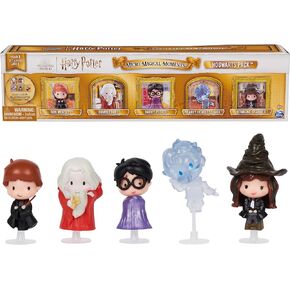 Wizarding World Harry Potter، Micro Magical Moments Hogwarts مجموعة هدايا صغيرة مكونة من 5 قطع مع حافظات عرض (حصريًا من Amazon)، ألعاب للأطفال للأعمار من 6 سنوات فما فوق
