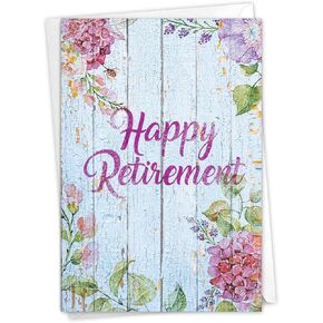 NobleWorks - Funny Retirement Card with Envelope, Colorful Retiree Congrats Greeting - As You Retire C6875RTG