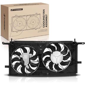 A-Premium Engine Radiator Cooling Fan Assembly Compatible with Select Buick, Chevrolet, Oldsmobile & Pontiac Models - Rendezvous 2002-2007, Venture 2001-2005, Silhouette 2001-2004, Aztek, Montana