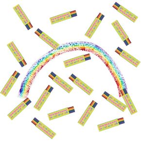Rainbow Crayons each Crayon has 6 Colors (bulk set of 24 Pieces) Fun Educational And Learning Activities For Kids (Bright Color)
