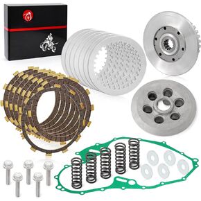 Clutch Kit & Center Inner Hub & Outer Pressure Plate & Heavy Duty Springs Gasket For Yamaha Yamaha Raptor 700 700R YFM700R YFM700 2006-2018 1S3-16351-00-00 1S3-16371-00-00 1S3-15462-00-00