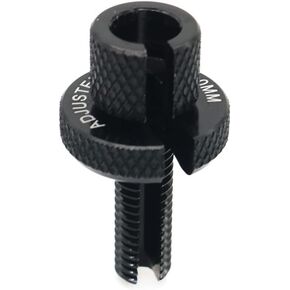 M8 Motorcycle Clutch Cable Wire Adjuster Screw Universal lengthen Nut Bolts ATV UTV Sport Motorbike Aluminum (Black)
