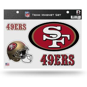 Rico Industries NFL San Francisco 49ers Die Cut Team Magnet Set Sheet