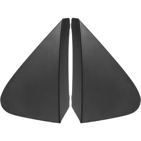 Front Left Right Door Mirror Corner Fender Triangle Cover No.6011812010/6011712010 for Toyota Corolla 2007-2013 Plastic Black 1Pair
