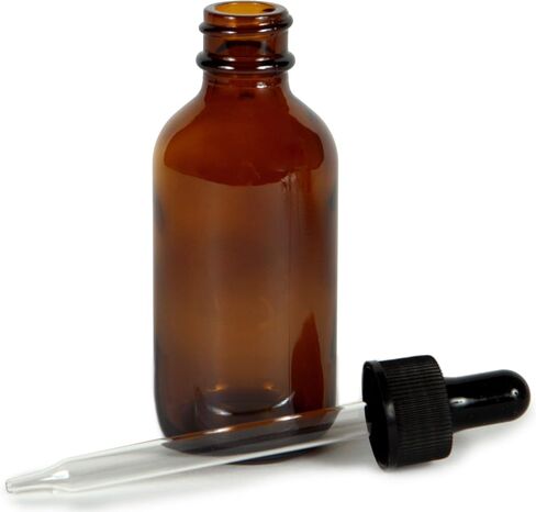 Vivaplex، العنبر، زجاجات زجاجية 2 أونصة، مع قطارة عين زجاجية - عبوتان in Kuwait