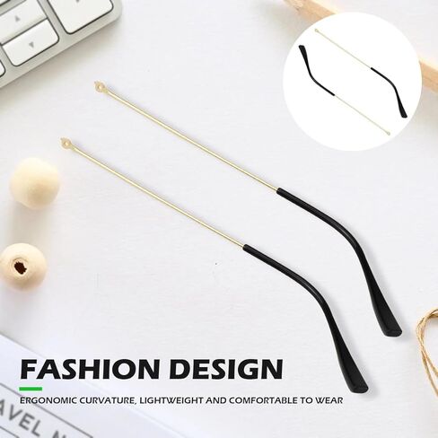 زوج واحد من أذرع استبدال النظارات المعدنية، استبدال ذراع أرجل النظارات العالمية - أرجل أذرع النظارات، براغي، غسالات لولبية، هيكل بديل للنظارات المعدنية لإصلاح النظارات in Kuwait