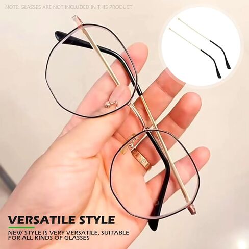 زوج واحد من أذرع استبدال النظارات المعدنية، استبدال ذراع أرجل النظارات العالمية - أرجل أذرع النظارات، براغي، غسالات لولبية، هيكل بديل للنظارات المعدنية لإصلاح النظارات in Kuwait
