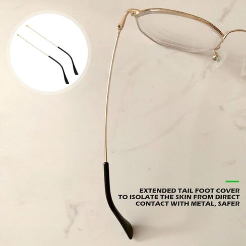 زوج واحد من أذرع استبدال النظارات المعدنية، استبدال ذراع أرجل النظارات العالمية - أرجل أذرع النظارات، براغي، غسالات لولبية، هيكل بديل للنظارات المعدنية لإصلاح النظارات in Kuwait