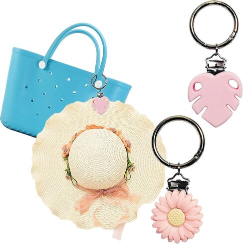 Hat Clip for Travel Hat Holder for Travel silicone chain Hat Holder Heart-shaped Handbag Backpack Purse Outdoor Travel Accessory in Kuwait