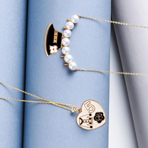 مجموعة BigOtters 38 قطعة متنوعة من المينا المطلية بالذهب، 18 قطعة من مكياج النساء على الموضة قلادة عطر أحمر الشفاه مع 20 قطعة من خطافات الأذن الذهبية في صناعة المجوهرات in Kuwait