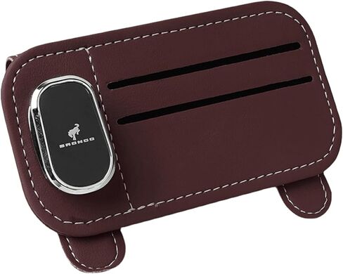 حامل النظارات الشمسية متوافق مع مشبك النظارات الشمسية المنظم من Bronco Sport Sun Visor، حامل النظارات الجلدية in Kuwait