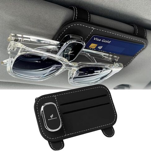 حامل النظارات الشمسية متوافق مع مشبك النظارات الشمسية المنظم من Bronco Sport Sun Visor، حامل النظارات الجلدية in Kuwait
