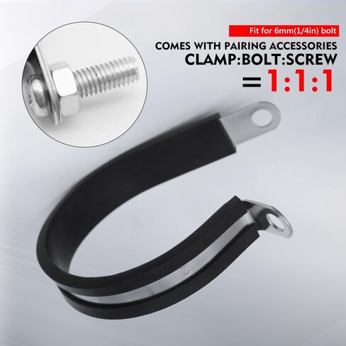 Pipe Clamp Tools Material Is Stainless Steel,112PCS Cable Clamp Kit, Including Dimensions OF 1/4" 5/16" 3/8" 1/2" 5/8" 3/4" 1" 1-1/4" 1-3/4" 2", Suitable For Various Wires And Pipelines in Saudi Arabia