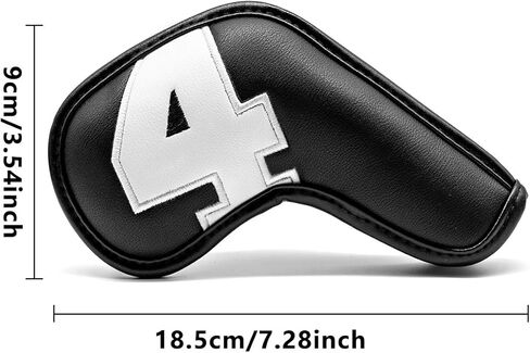 أغطية حديد الجولف Montale 10 قطع، أغطية رأس حديد الجولف، أغطية حديد الجولف الجلدية مجموعة أغطية رأس حديد الجولف الملونة، أغطية رأس نادي الجولف للحديد المخصص وغير المخصص in Kuwait