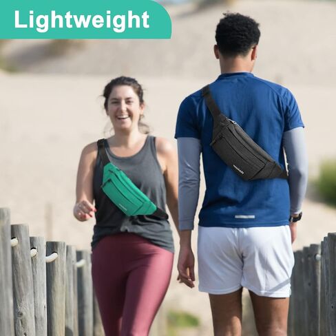 حقيبة حزام كروس من WOOMADA، حقيبة فاني للنساء، حقيبة خصر مع حزام قابل للتعديل ومقبس سماعة الرأس، حقيبة خصر جيب للجري والتمارين الرياضية والسفر وركوب الدراجات والمشي لمسافات طويلة والركض، سهلة الحمل لأي هاتف in Kuwait