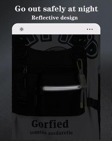 حقيبة صدر للرجال من Ousawig، حقيبة صدر خفيفة الوزن، حقيبة صدر للجري، حامل هاتف، حقائب عاكسة للأدوات، حقائب الصدر للركض والمشي والمشي لمسافات طويلة (أخضر) in Kuwait