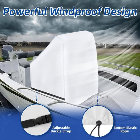 غطاء وحدة التحكم المركزية للقارب 420D، فضي (حجم كبير يصل إلى 40 بوصة طول × 46 بوصة عرض × 45 بوصة ارتفاع) in Kuwait