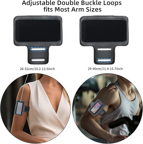 Carrying Case Compatible with Apple Vision Pro，Adjustable Armband Case Holder for Vision Pro Battery,Also Fit Most Smartphones in Saudi Arabia