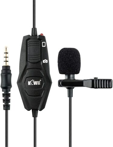 مشبك ميكروفون Lavalier على ميكروفون طية صدر السترة لكاميرا Canon V10 والمزيد وكاميرا الفيديو ومسجل مفيد للهواتف الذكية ومدونات الفيديو والكمبيوتر المحمول والكمبيوتر اللوحي والدردشة المباشرة والمقابلات ومؤتمر التسجيل الصوتي والإملاء in Kuwait