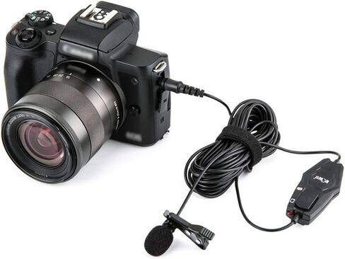 مشبك ميكروفون Lavalier على ميكروفون طية صدر السترة لكاميرا Canon V10 والمزيد وكاميرا الفيديو ومسجل مفيد للهواتف الذكية ومدونات الفيديو والكمبيوتر المحمول والكمبيوتر اللوحي والدردشة المباشرة والمقابلات ومؤتمر التسجيل الصوتي والإملاء in Kuwait