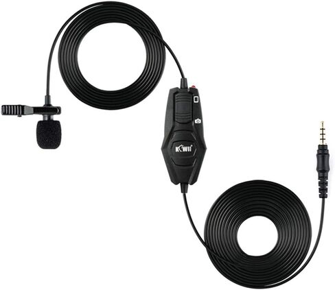 مشبك ميكروفون Lavalier على ميكروفون طية صدر السترة لكاميرا Canon V10 والمزيد وكاميرا الفيديو ومسجل مفيد للهواتف الذكية ومدونات الفيديو والكمبيوتر المحمول والكمبيوتر اللوحي والدردشة المباشرة والمقابلات ومؤتمر التسجيل الصوتي والإملاء in Kuwait